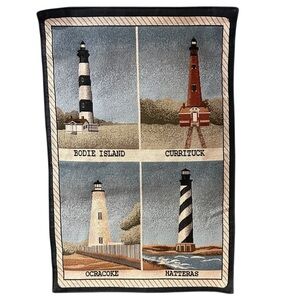 North Carolina Lighthouse Tapestry Wall Hanging Lighthouse Coastal Decor